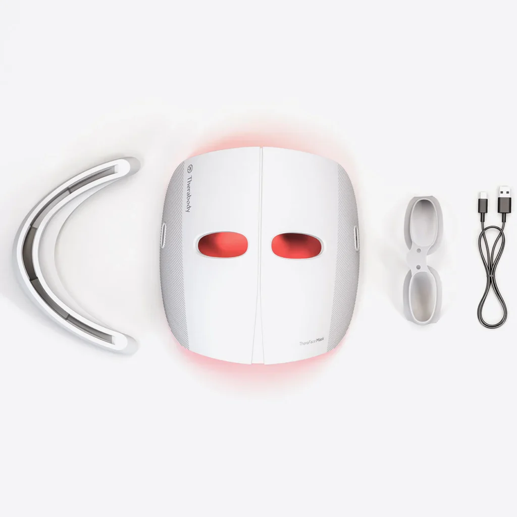 Therabody TheraFace Mask LED face mask with red light therapy for skin rejuvenation